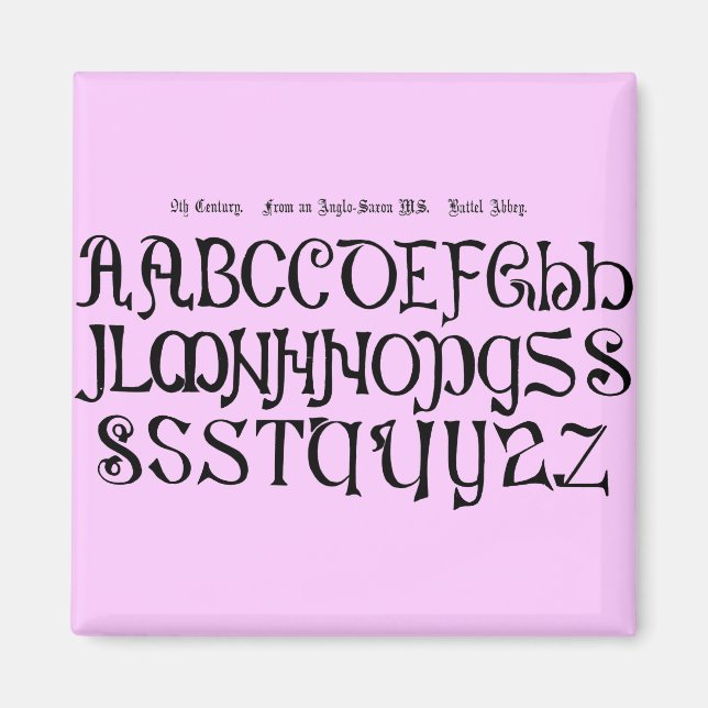 Aimant Alphabet (Devant)