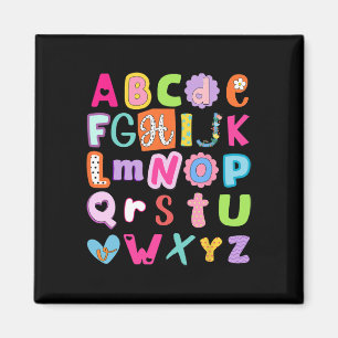 Aimant Alphabet Abc De La Rentrée Scolaire Premier Jour D