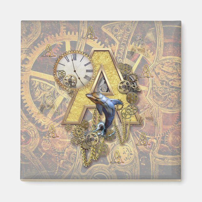Aimant Alphabet, Monogramme A (Devant)