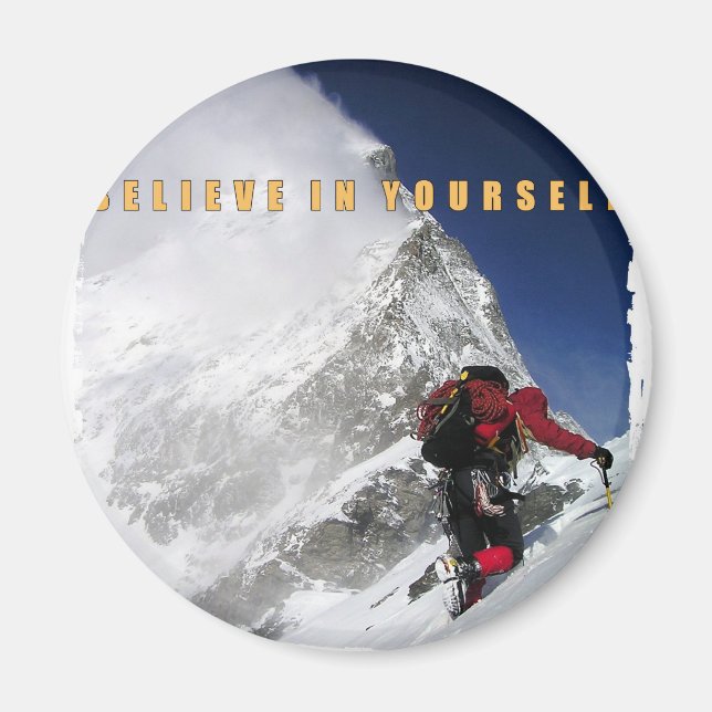 Aimant Alpiniste motivant (Devant)