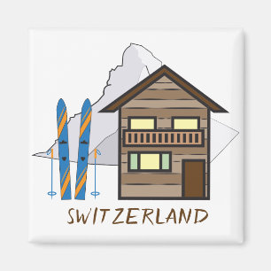 Aimant Amagnat du réfrigérateur stéréotype suisse