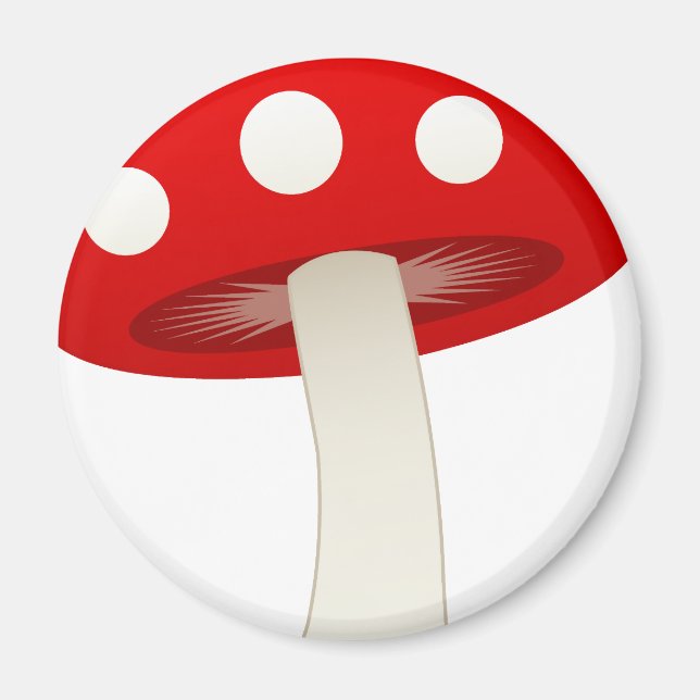 Aimant Amanita Muscaria Mushroom Love (Devant)