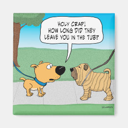 Aimant Amant frigo Shar-Pei Dog Rincé Drôle