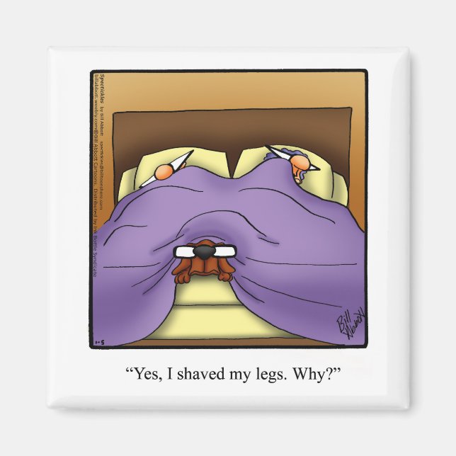 Aimant Amant Humour propriétaire de chien drôle (Devant)