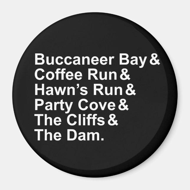 Aimant Amante Raystown Lake Hangouts (Devant)