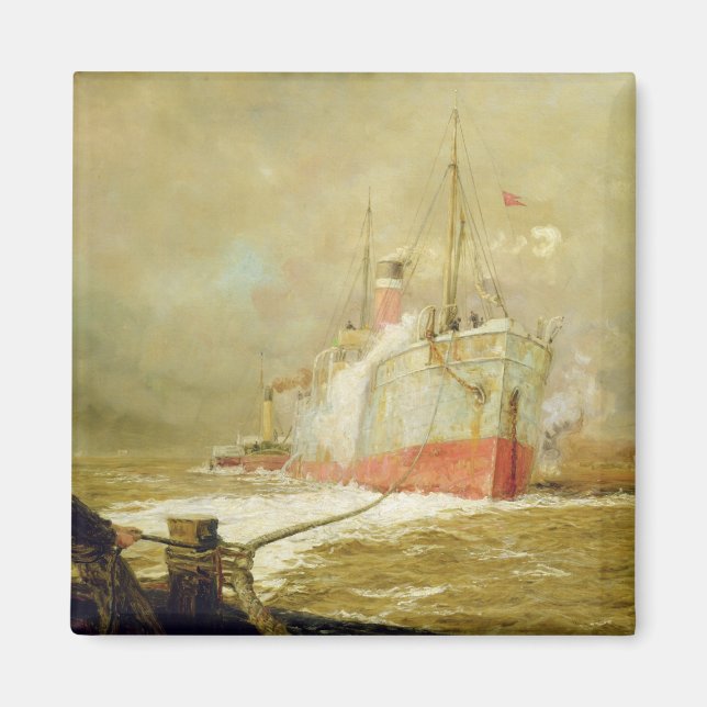 Aimant Amarrage d'un navire de fret (Devant)