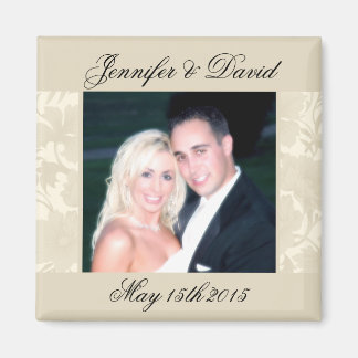 Aimant Ambassade Floral Ecru Creme Enregistrer La Date Ph