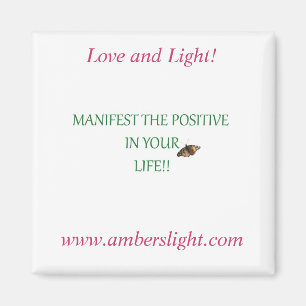 Aimant Ambers Love and Light Frig Magnet!