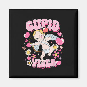 Aimant Ambiance Groovy Saint-Valentin Cupidon Bonne Saint