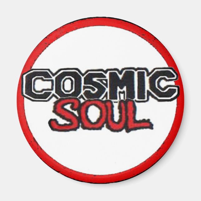 Aimant Âme cosmique - Logo circulaire rond (Devant)