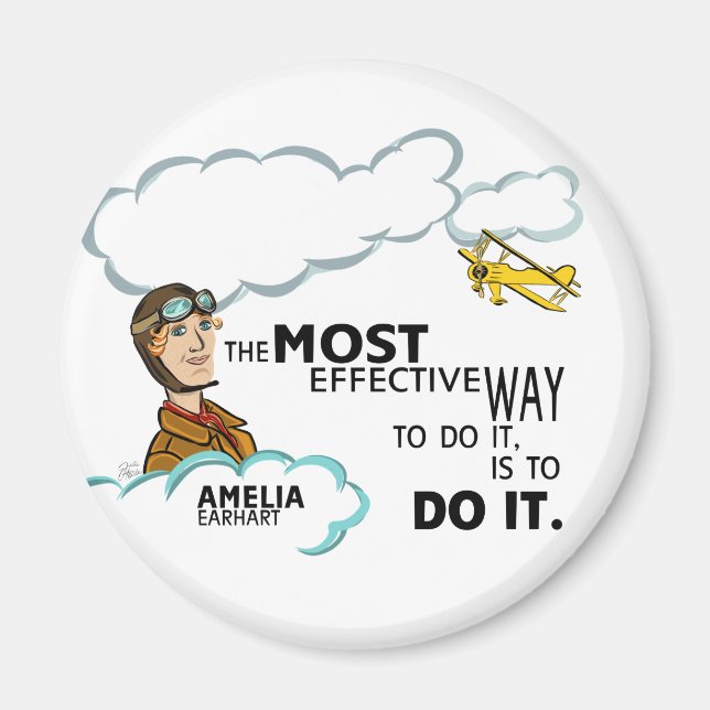 Aimant Amelia Earhart de la façon la plus efficace de le  (Devant)
