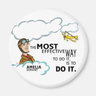 Aimant Amelia Earhart la plupart de façon efficace LA