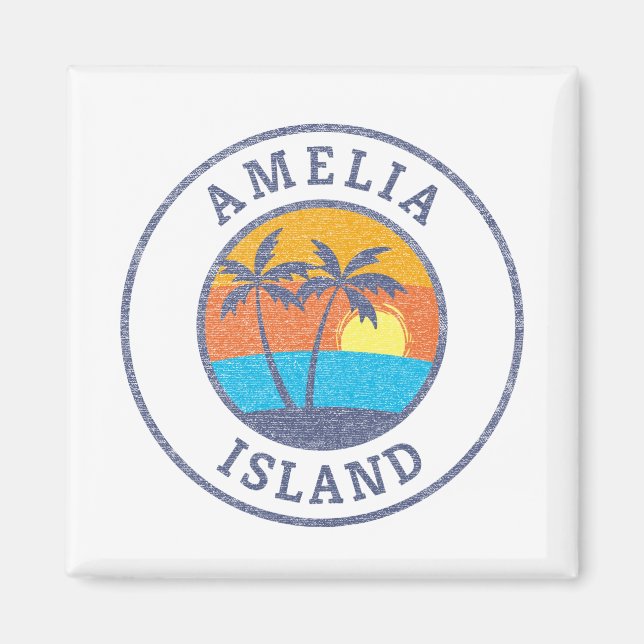 Aimant Amelia Island, Floride style classique défraîchi (Devant)