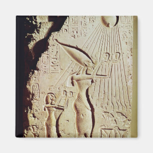 Aimant Amenophis IV, Nefertiti et fille