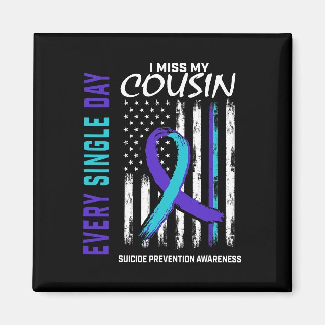 Aimant Amer De Prévention Du Suicide De Mon Cousin Me Man (Devant)