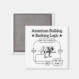 Aimant American Bulldog Logique d'aboiement Chiens Amateu