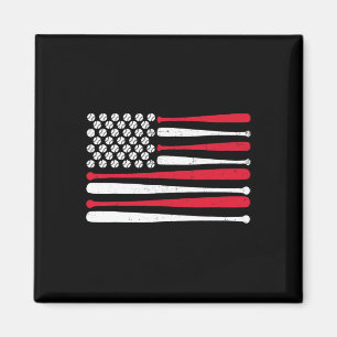 Aimant American Flag Bysebyll États-Unis Vintage Bysebyll