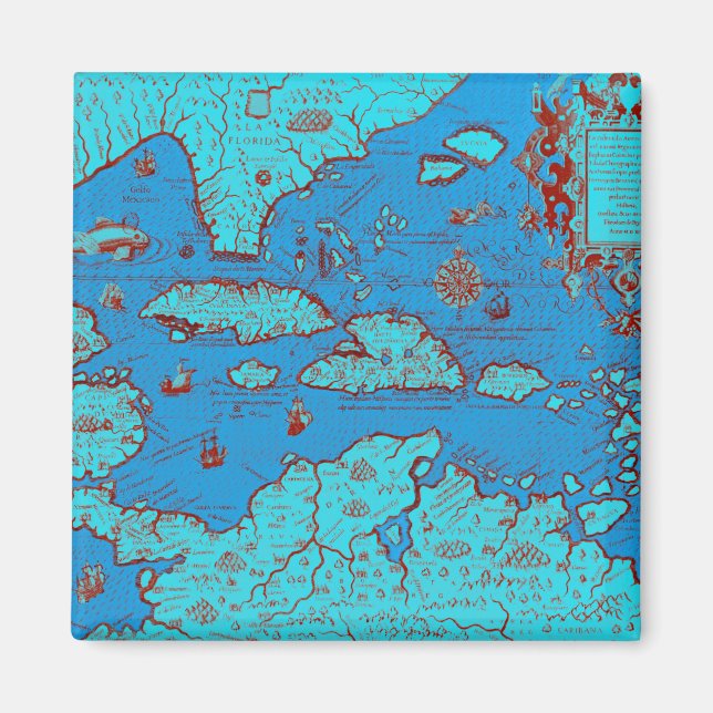 Aimant Amérique centrale ("America Occidentalis") (Devant)