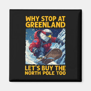 Aimant Amérique Eagle Snowboard Au Groenland Et Au Nord