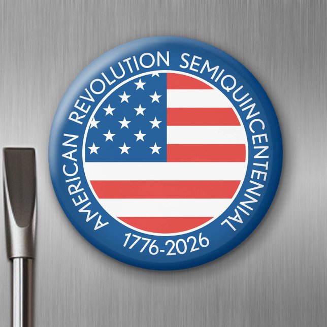 Aimant Amérique Semiquincentennial 1776-2026 USA 250 Drap (Celebrate America - Semiquincentennial 250 Magnet)