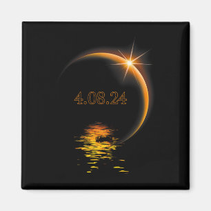 Aimant Amérique Totalité 04 08 24 Total Éclipse Solaire 2