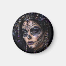 Améthyste Orchidée Calavera – Crâne de Sucre Gothi