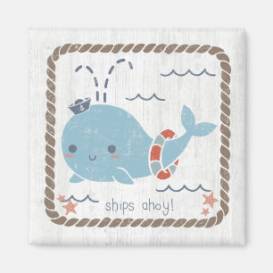 Aimant Amis nautiques - Baleine
