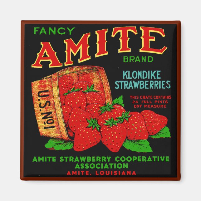 Aimant Amite Klondike Fraises (Devant)
