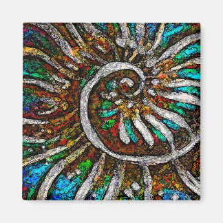 Aimant Ammonite Abstraite