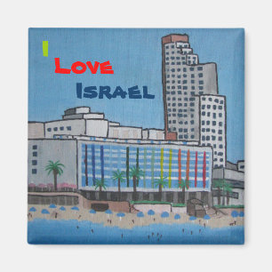 Aimant Amour carré Israël de l'aimant I de coutume