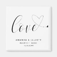 Amour Coeur noir blanc mignon Mariage Favoriser