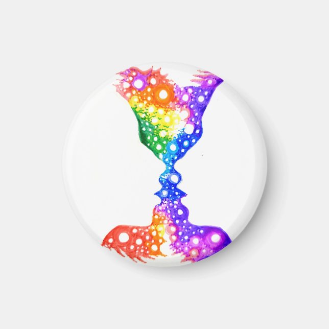 Aimant Amour coloré (Devant)