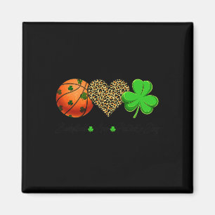 Aimant Amour de basket Saint Patrick's Day Shamrock Clove