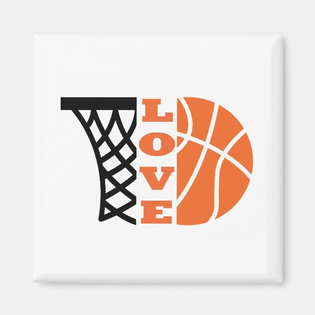 Aimant amour du basket (Devant)