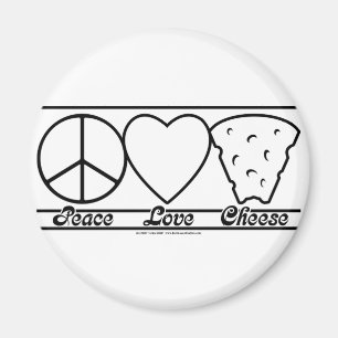 Aimant Amour et fromage de paix