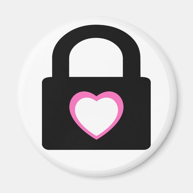 Aimant amour fermé. (Devant)