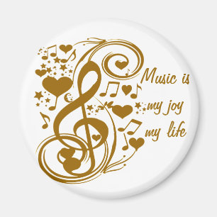 Aimant Amour & Joie-Or_