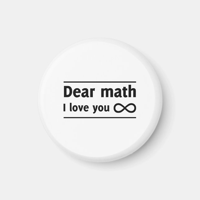 Aimant Amour mathématique infini (Devant)