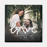 Amour Moderne Couple Typographie Photo Personnalis