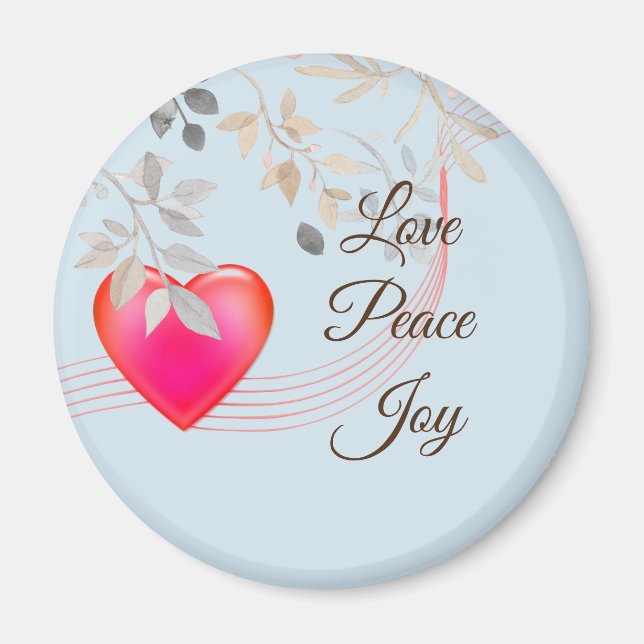 Aimant Amour Paix Joy II (Devant)