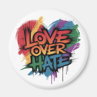 Aimant Amour sur la haine Gay pride et soutien des droits