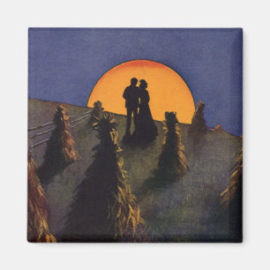 Aimant Amour vintage et romance, Harvest Moon Kiss