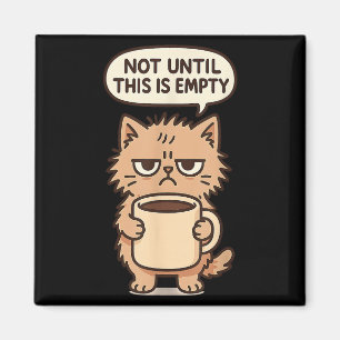 Aimant Amoureux De Café Grumpy Chat Pas De Matin Personne