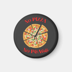Aimant Amoureux de pizzas amusantes