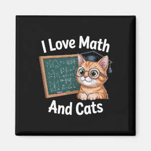 Aimant Amoureux des chats mathématiques Prof de maths drô