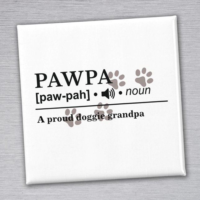 Aimant Amoureux des chiens Customisé Pawpa (Créateur téléchargé)