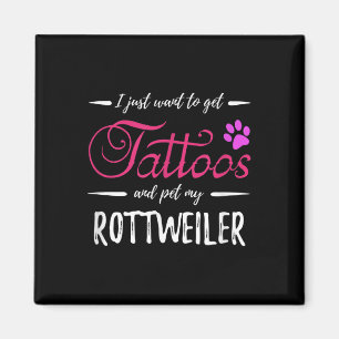 Aimant Amoureux des chiens Rottweiler Tattoo drôle Chien 