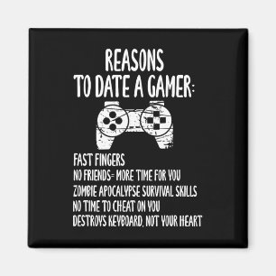 Aimant Amoureux Gamer Texte Design - Gamer Boyfriend - fu