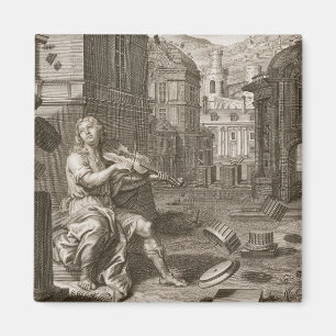 Aimant Amphion construit les murs de Thebes par la