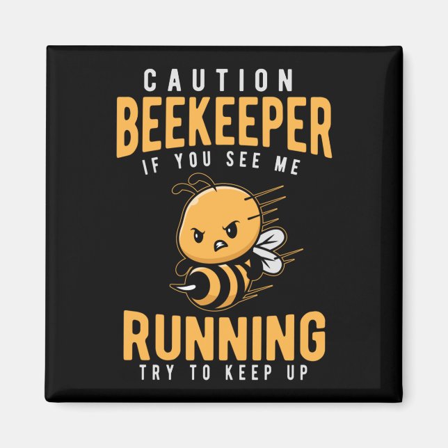 Aimant Amusant apiculteur plaisanter Humour abeille (Devant)